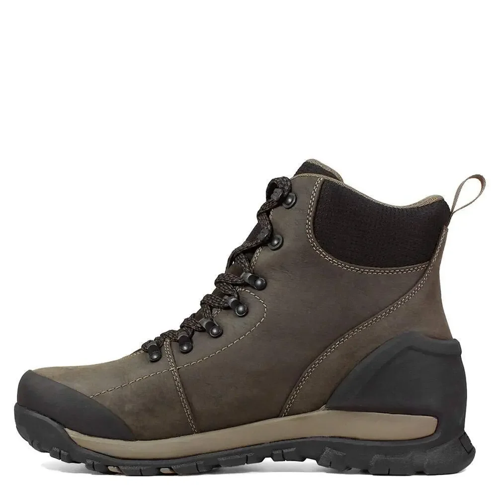 BOGS FOUNDATION LEATHER MID WATERPROOF SOFT TOE BROWN 11 D (M)
